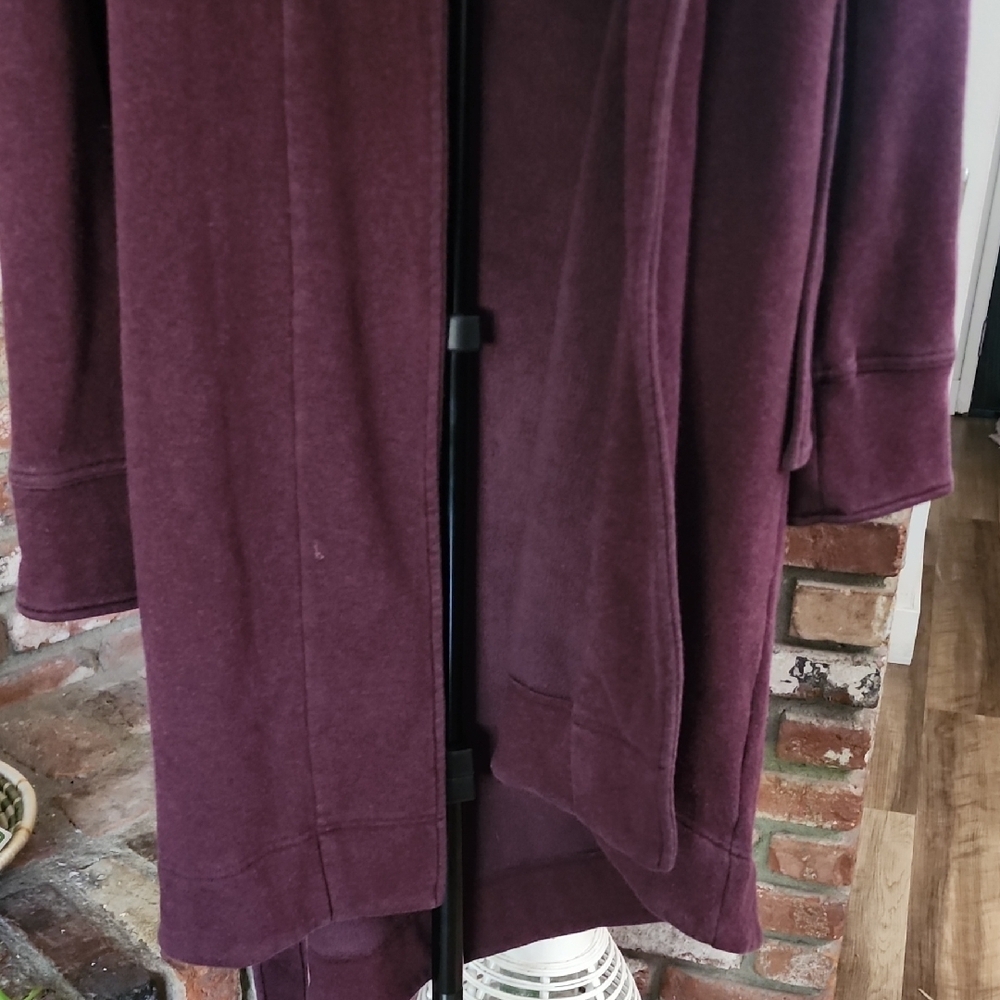 UGG Women’s Open Front Deep Purple Cozy Robe - Picture 4 of 8
